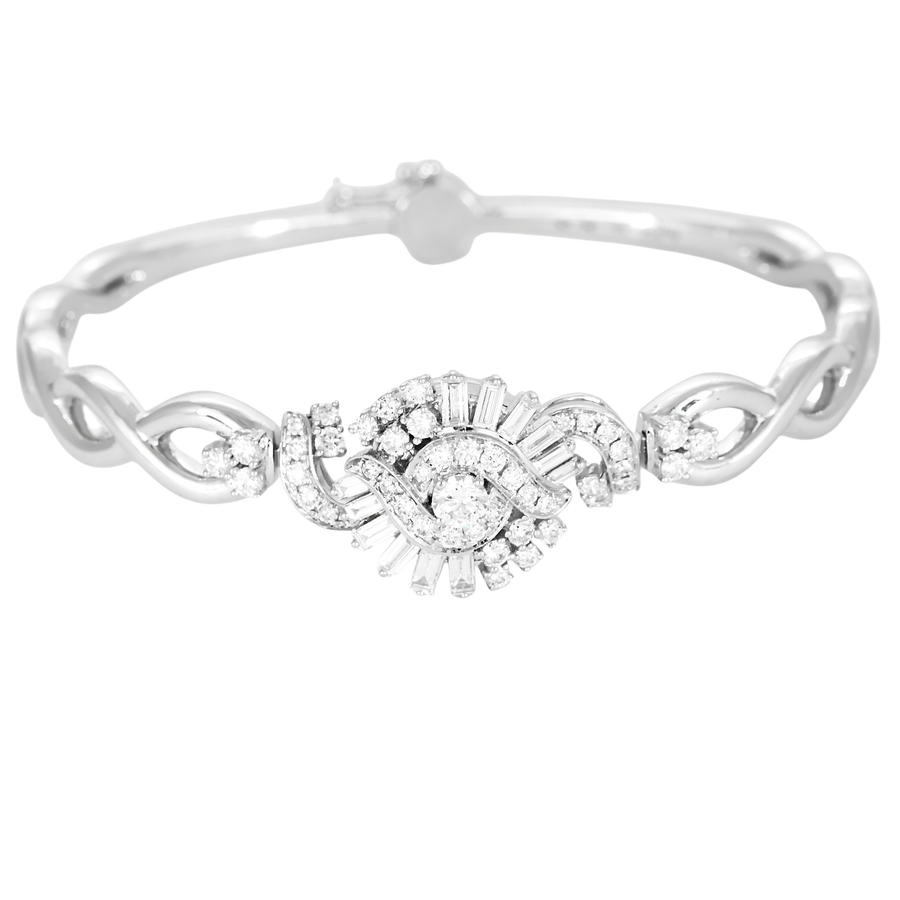 BRACELET OR BLANC ET DIAMANTS