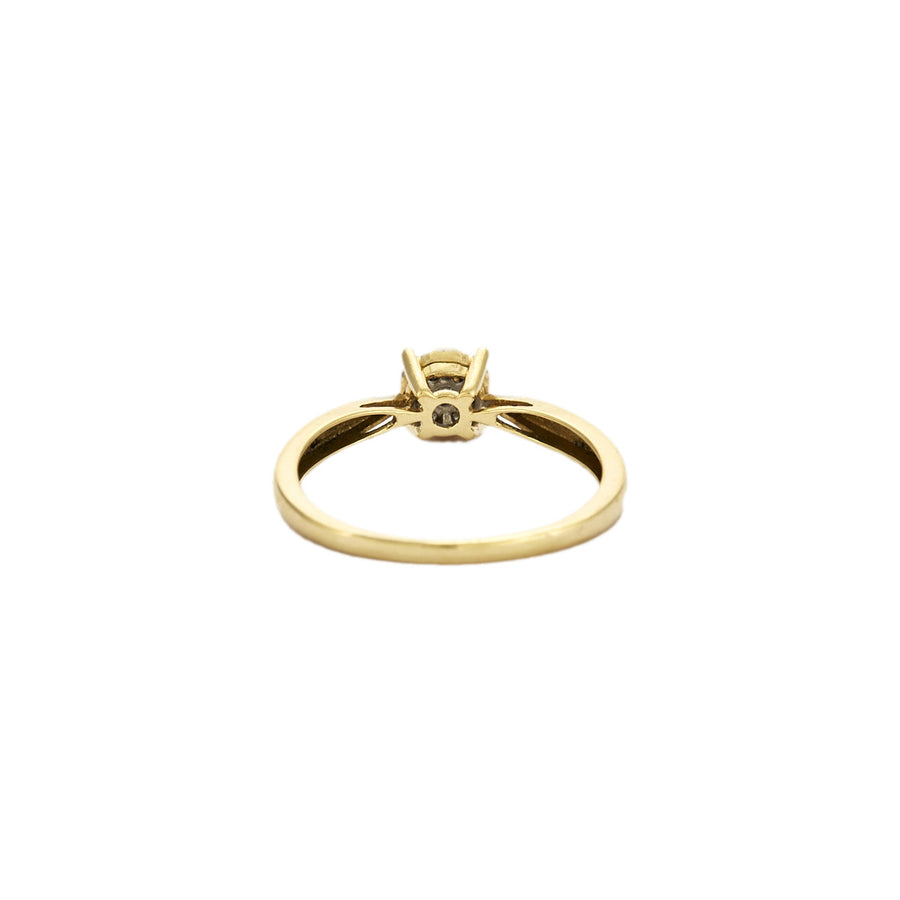 BAGUE OR JAUNE ET DIAMANTS