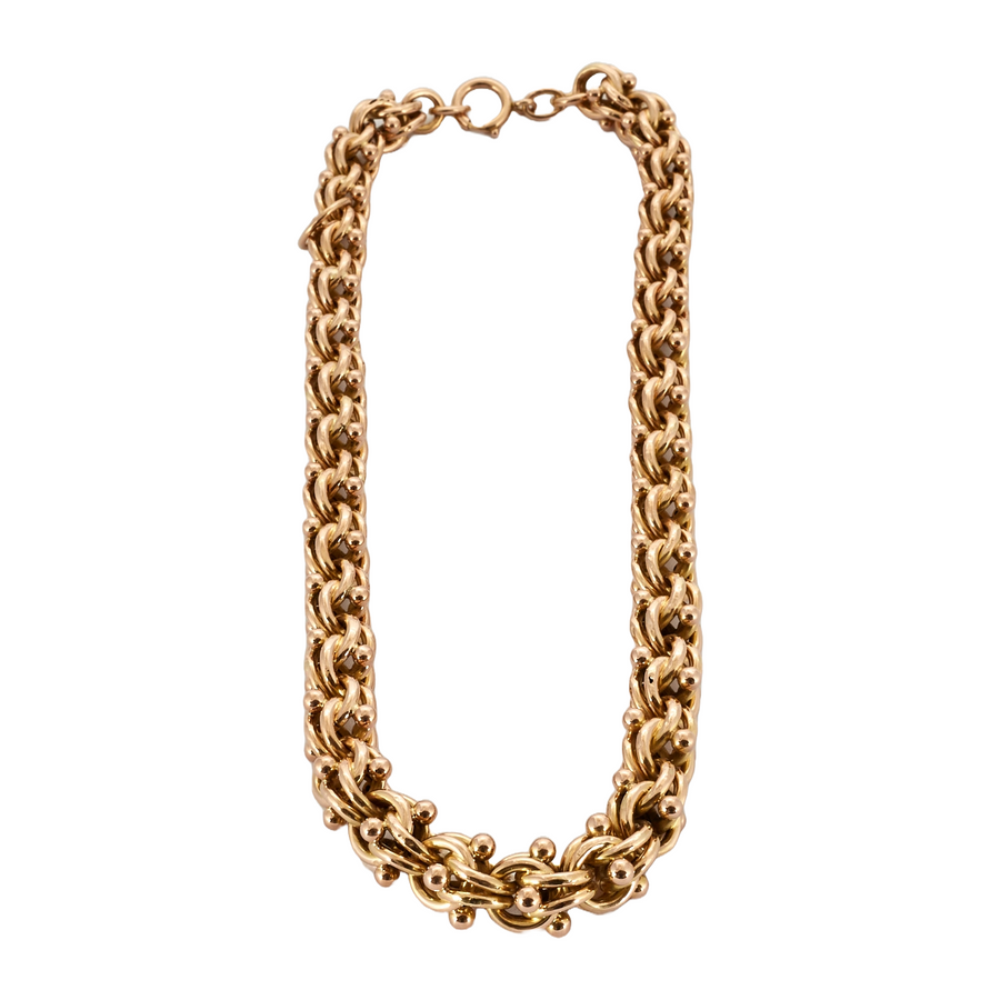 COLLIER MAILLE ROYALE OR JAUNE