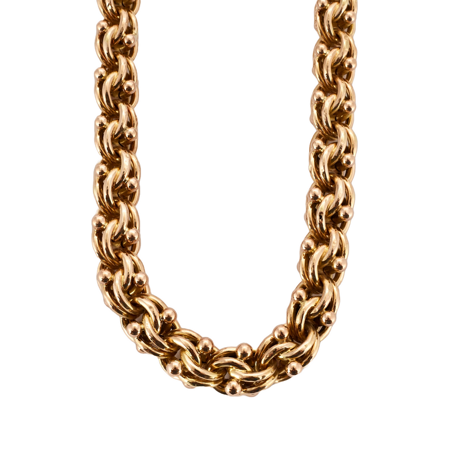COLLIER MAILLE ROYALE OR JAUNE – Passage Paris - Main Image