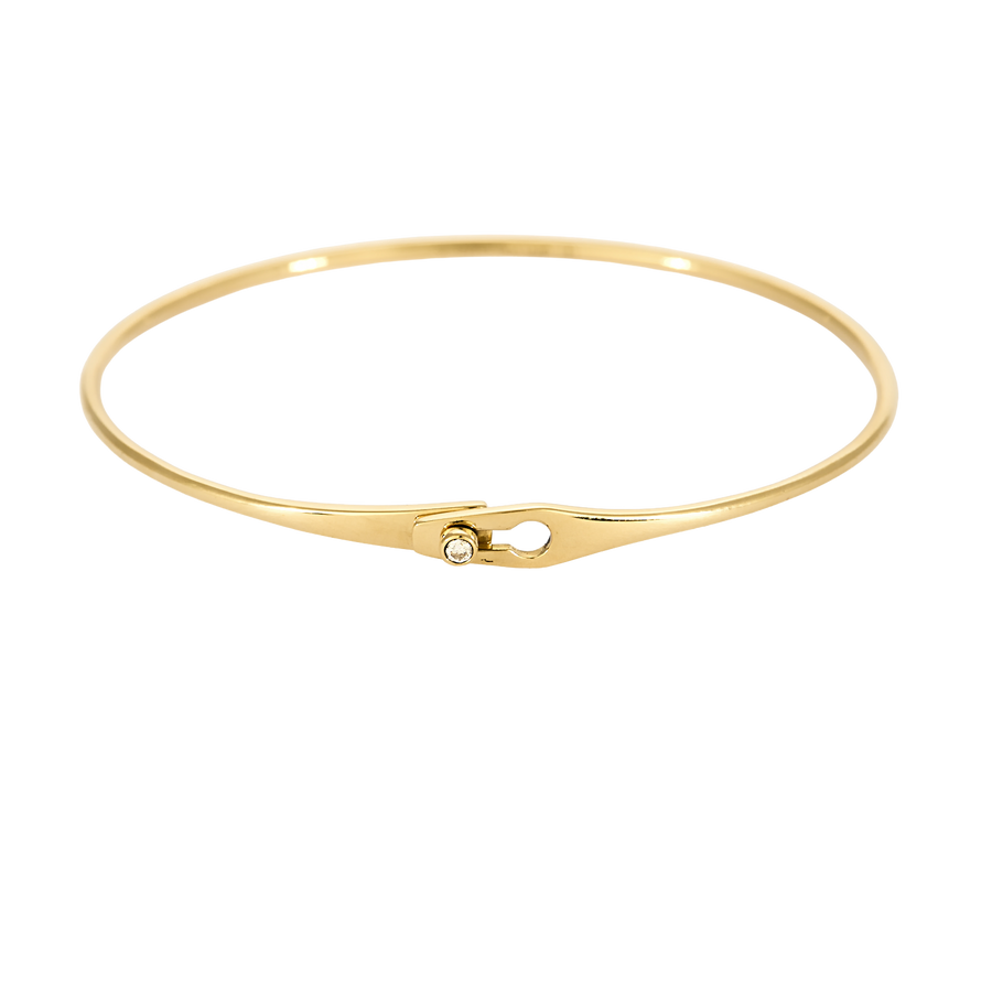 BRACELET SERRURE DINH VAN OR ET DIAMANTS