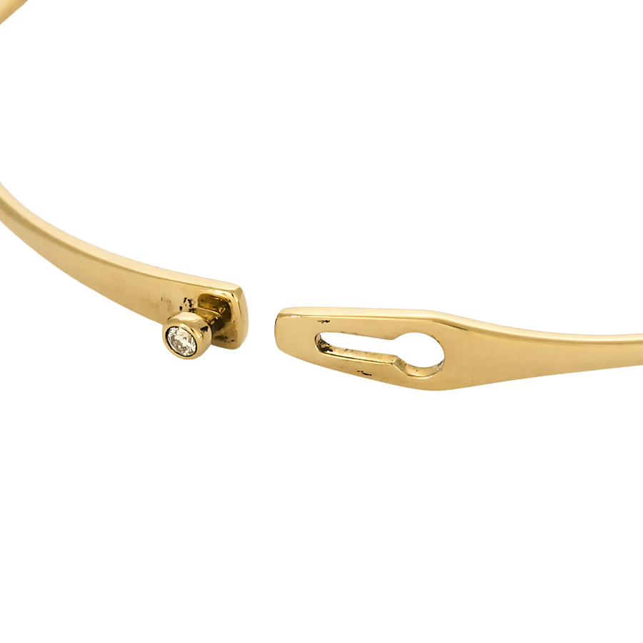 BRACELET SERRURE DINH VAN OR ET DIAMANTS
