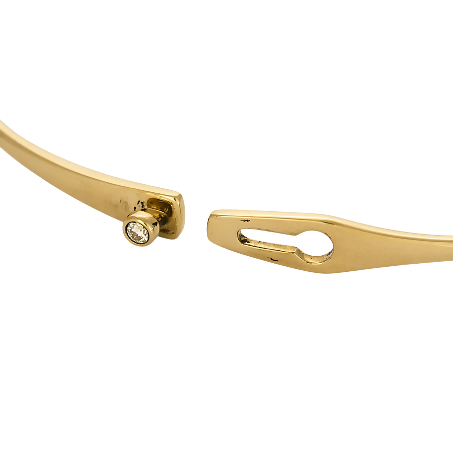 BRACELET SERRURE DINH VAN OR ET DIAMANTS