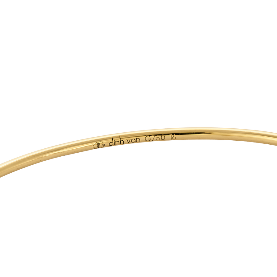 BRACELET SERRURE DINH VAN OR ET DIAMANTS