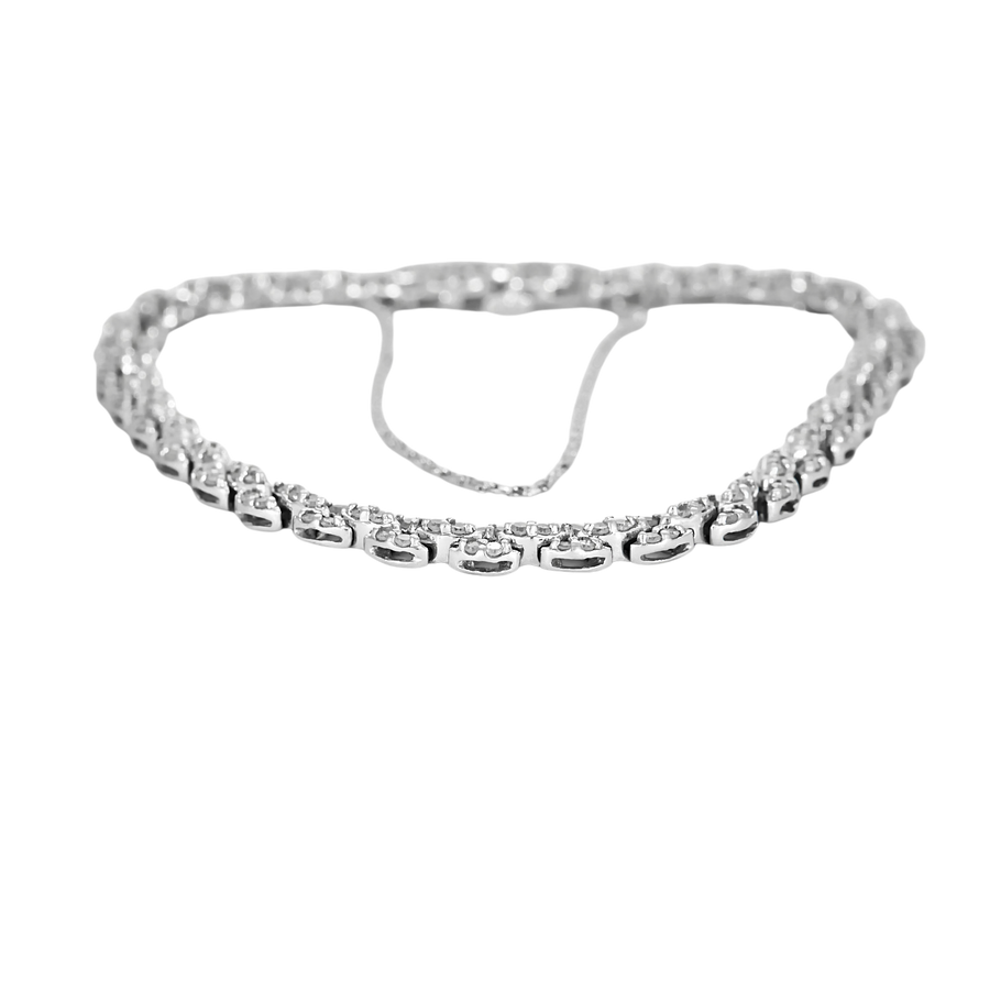 BRACELET OR BLANC ET DIAMANTS