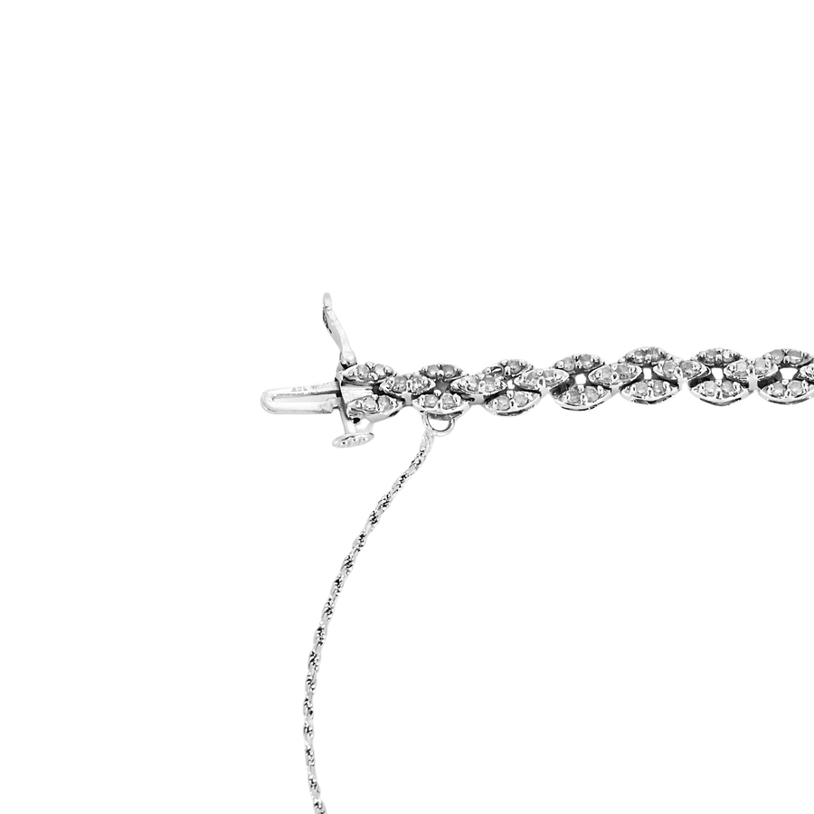 BRACELET OR BLANC ET DIAMANTS