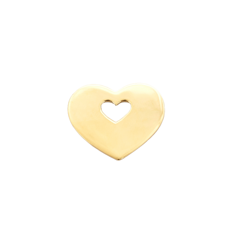 PENDENTIF POIRAY "COEUR SECRET" OR JAUNE