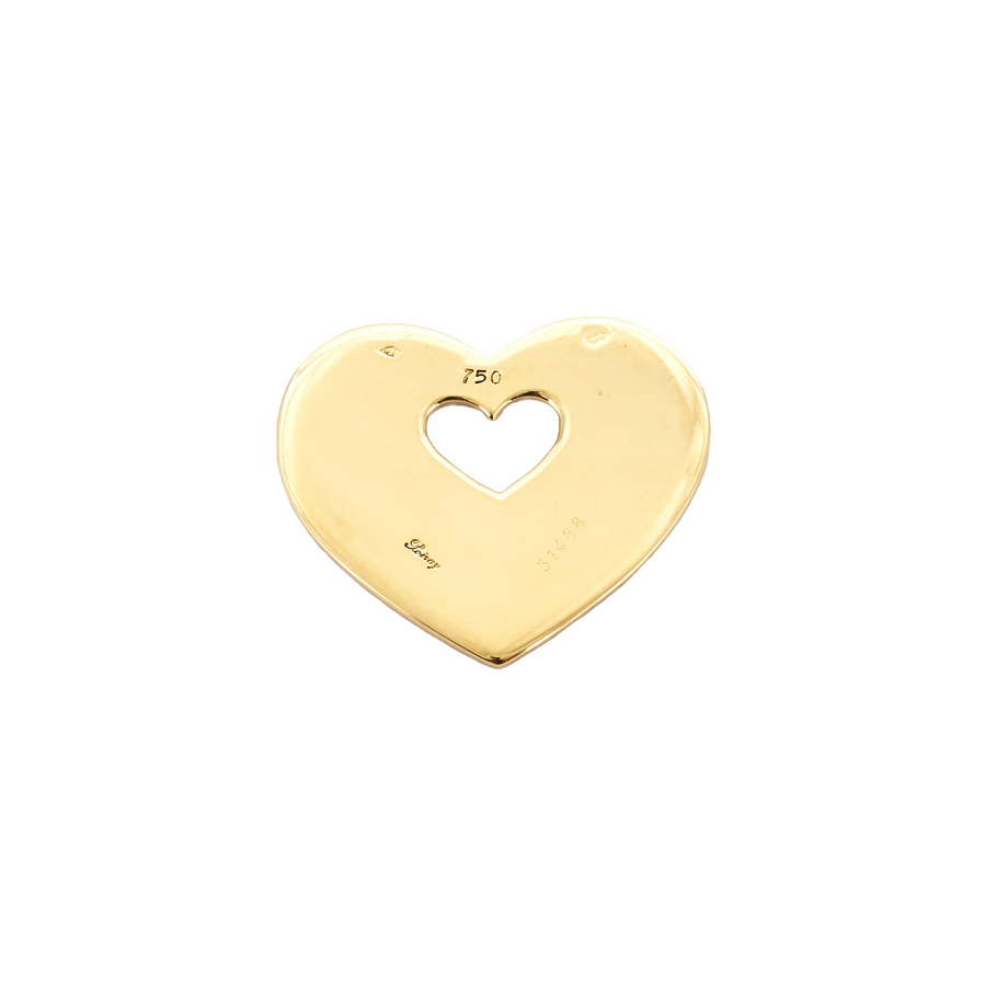 PENDENTIF POIRAY "COEUR SECRET" OR JAUNE.