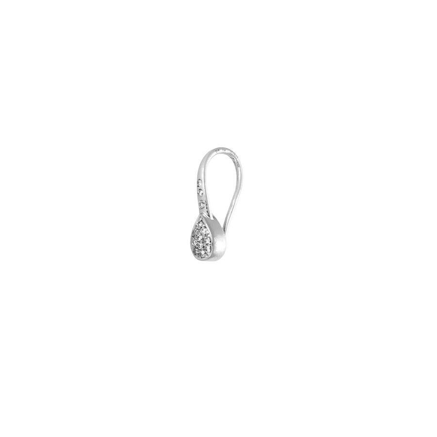 BOUCLES D'OREILLES OR BLANC ET DIAMANTS