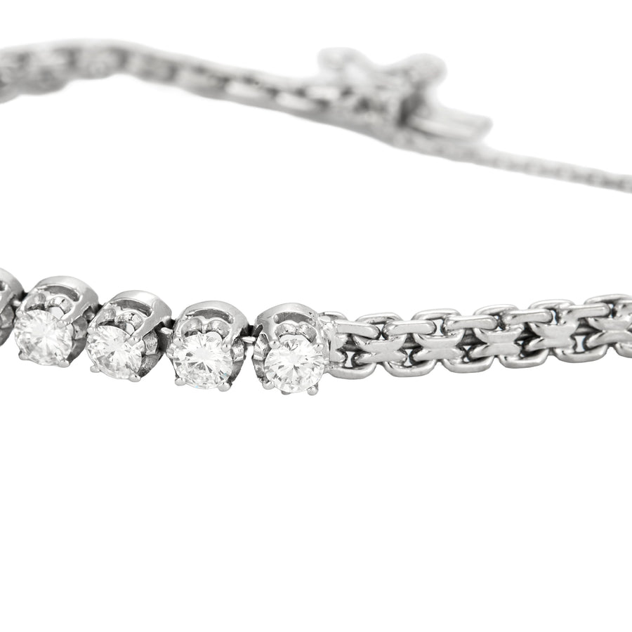 BRACELET OR BLANC & DIAMANTS