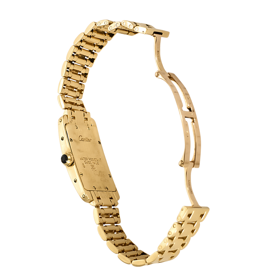 MONTRE CARTIER TANK AMERICAINE OR JAUNE