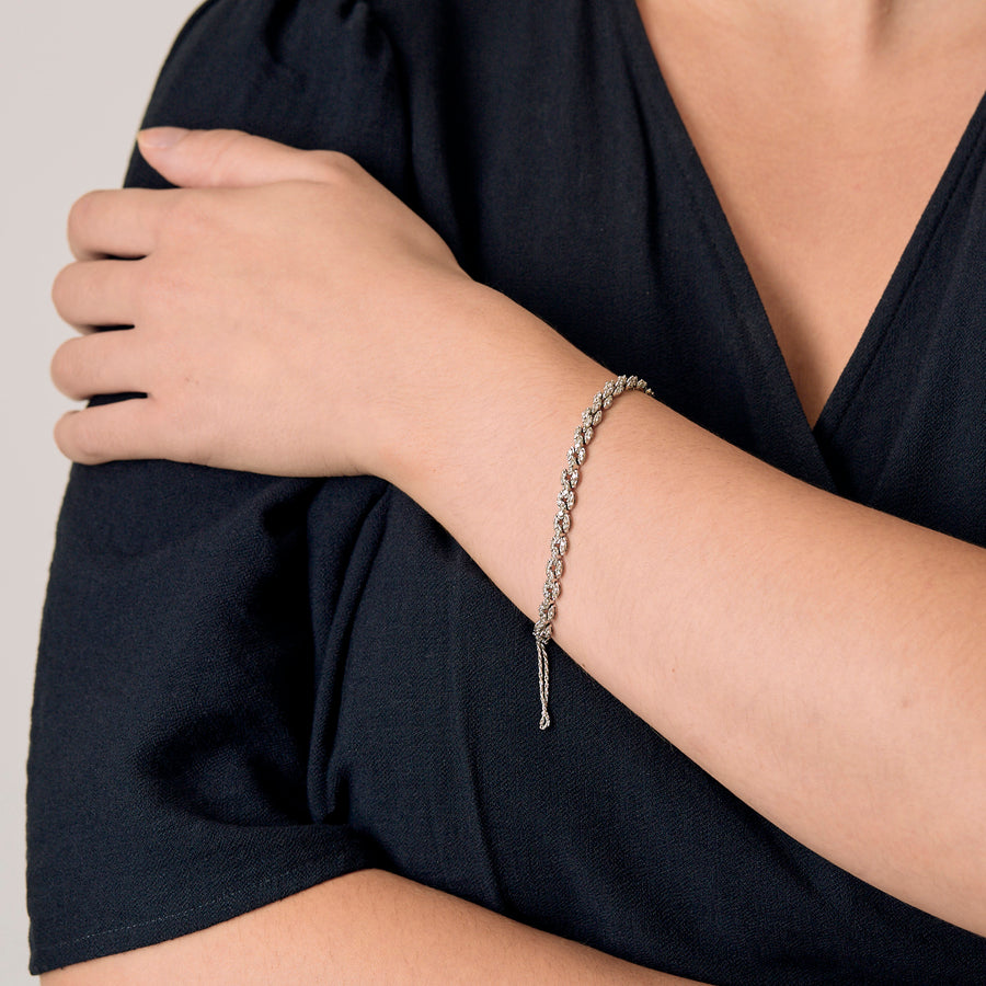 BRACELET OR BLANC ET DIAMANTS