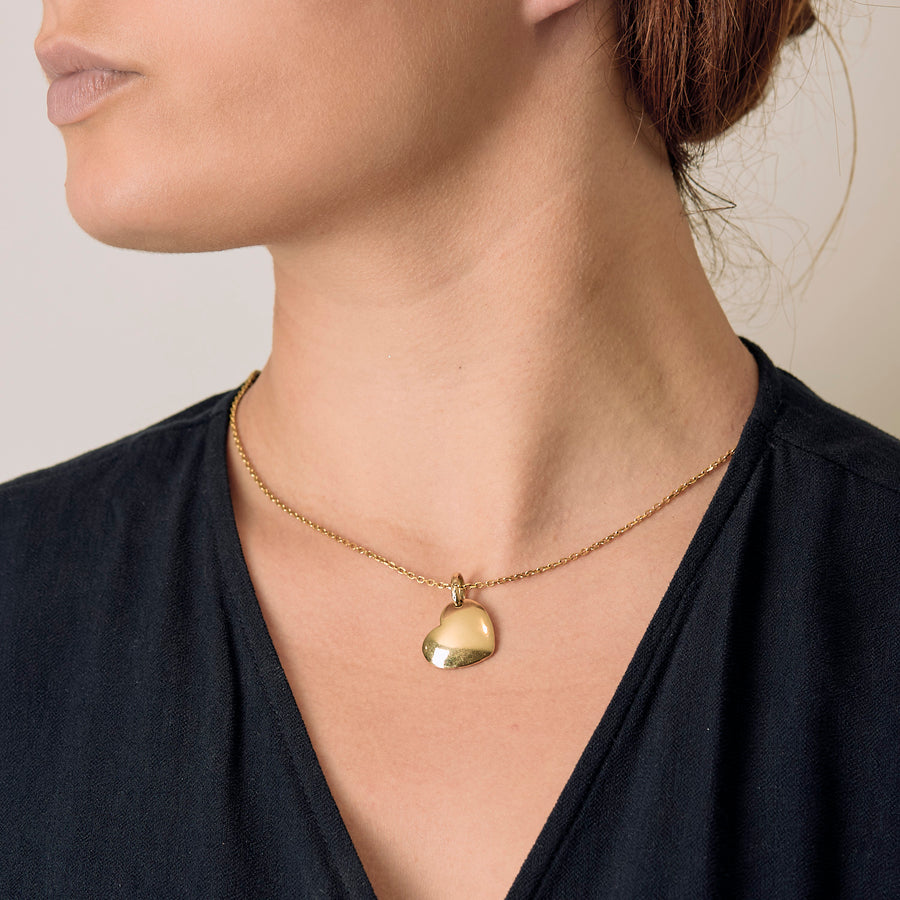 PENDENTIF COEUR POMELLATO OR JAUNE