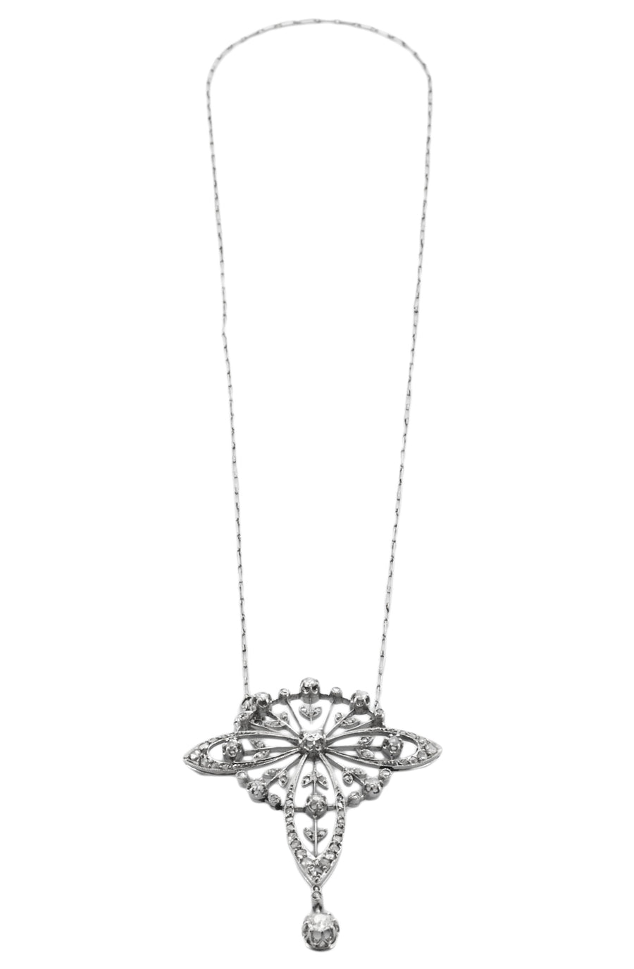 COLLIER "IRIS" PLATINE & DIAMANTS