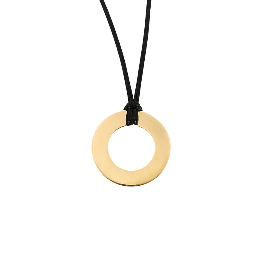 COLLIER PENDENTIF DINH VAN CIBLE OR JAUNE