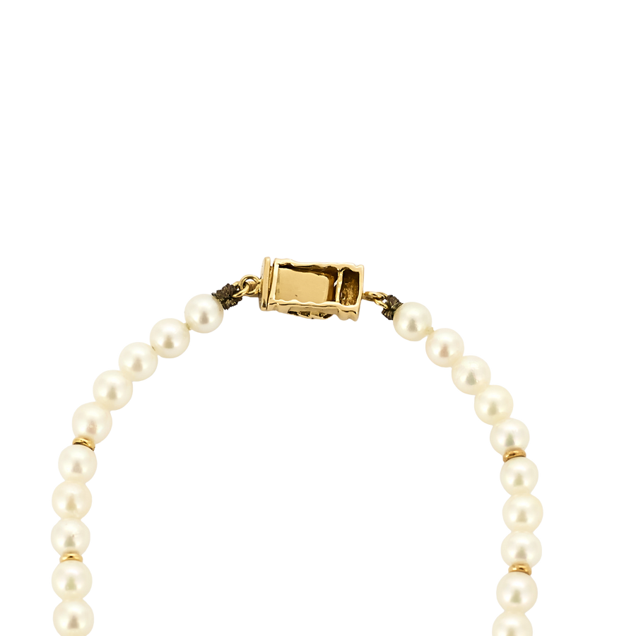 COLLIER DE PERLES ET PIERRES PRÉCIEUSES