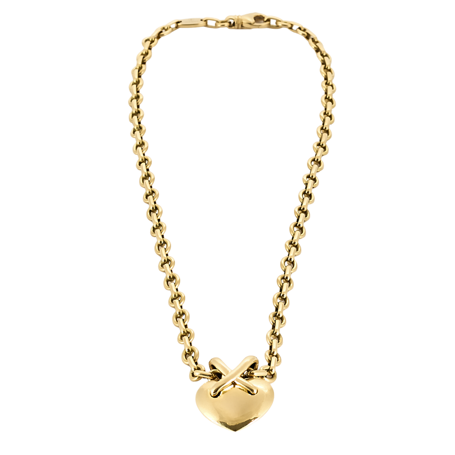 COLLIER CHAUMET LIENS COEUR OR JAUNE