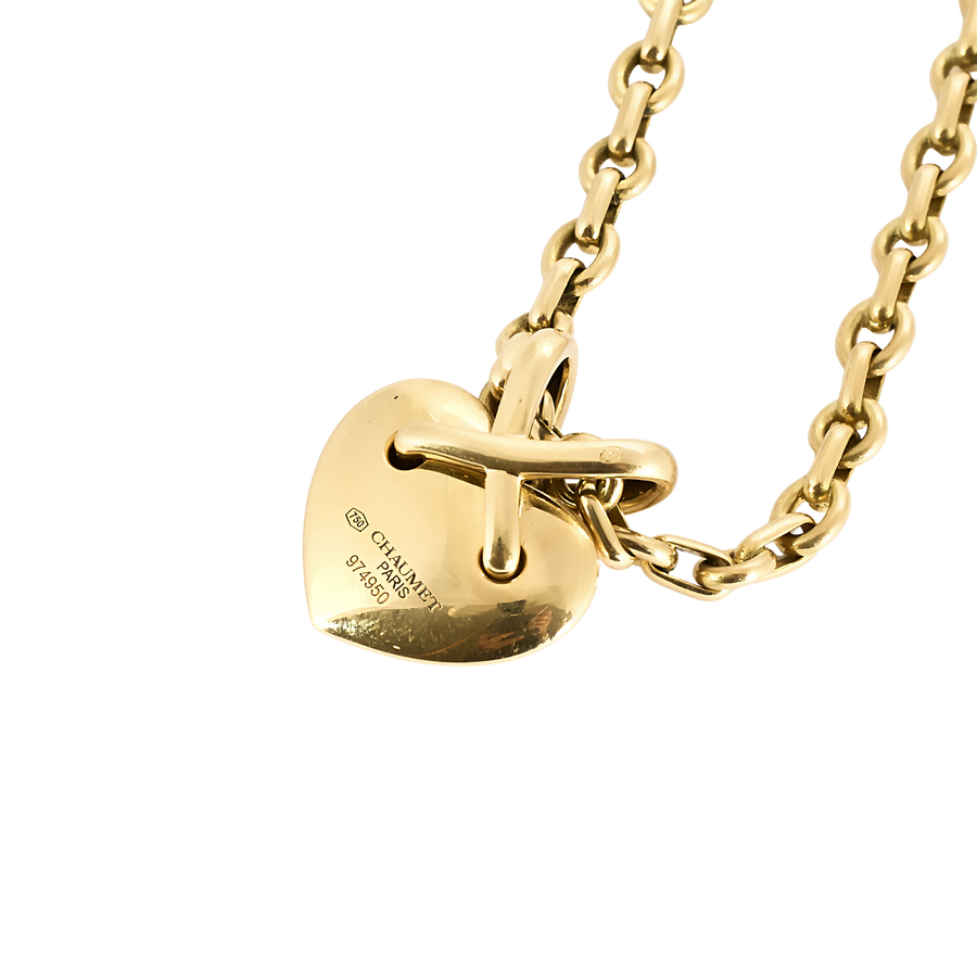 COLLIER CHAUMET LIENS COEUR OR JAUNE