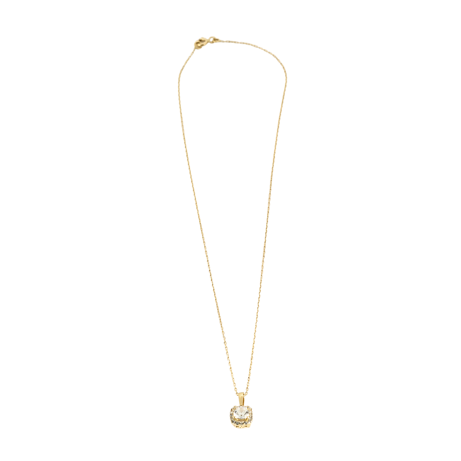 CHAINE PENDENTIF OR ET ZIRCON