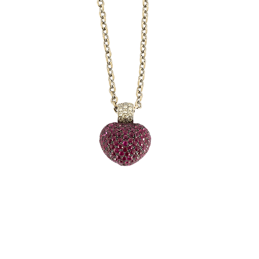 COLLIER COEUR DE RUBIS