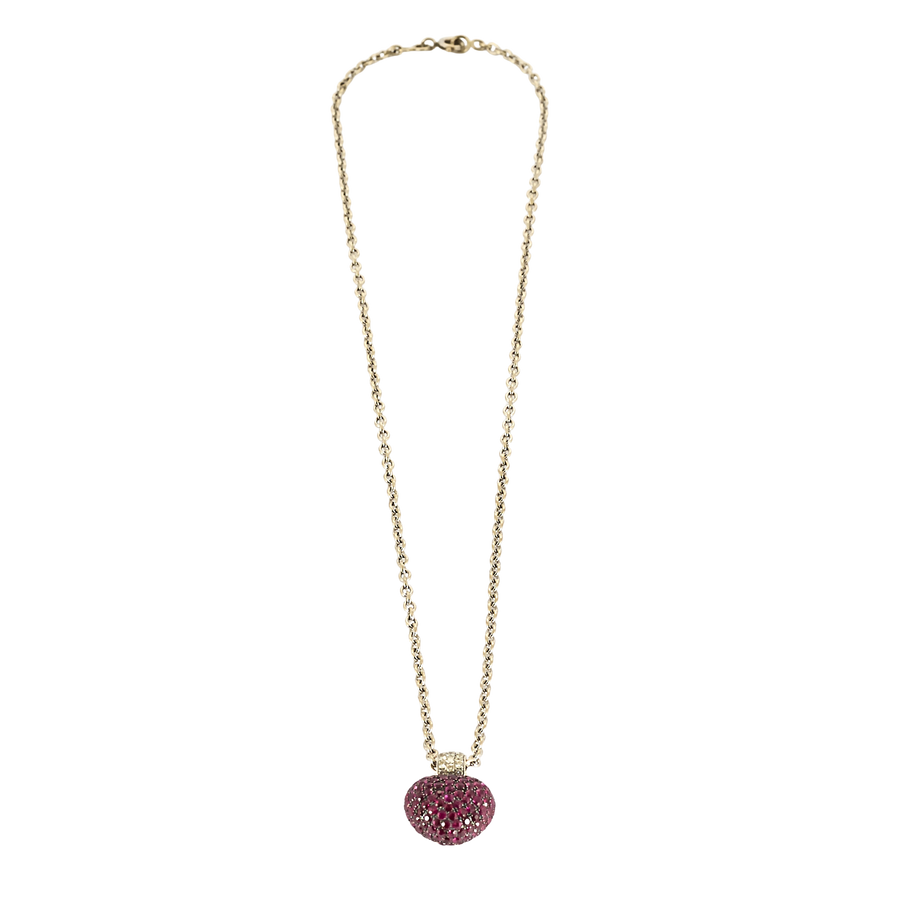 COLLIER COEUR DE RUBIS