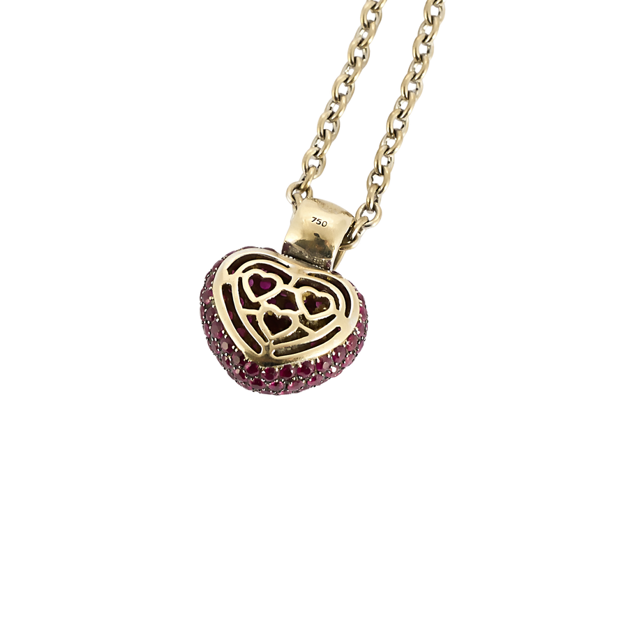 COLLIER COEUR DE RUBIS
