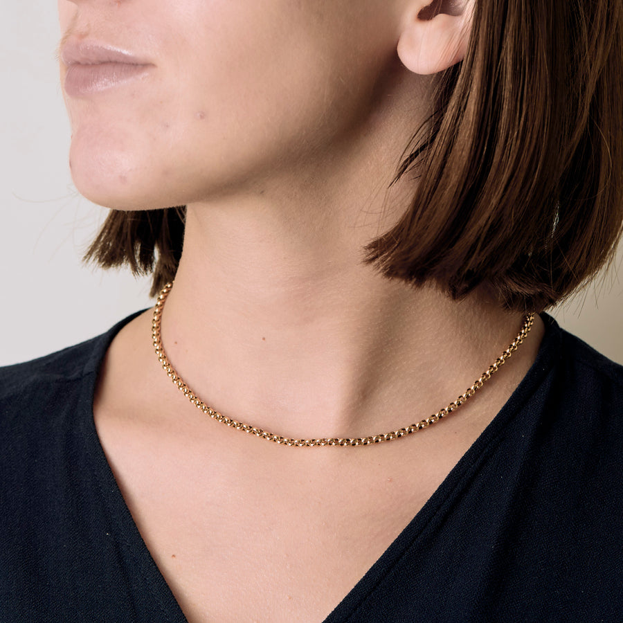 COLLIER CHOPARD MAILLE JASERON OR JAUNE