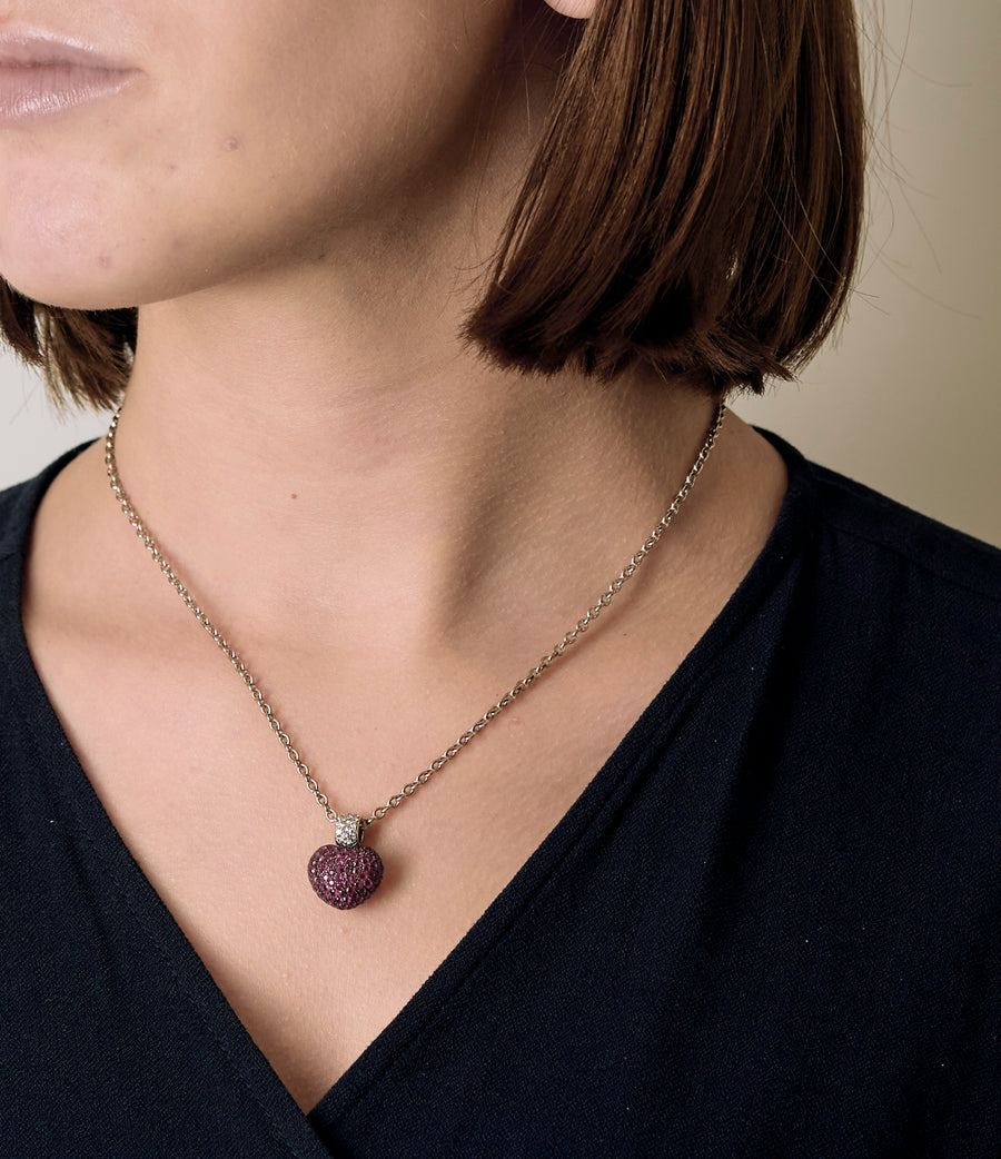 COLLIER COEUR DE RUBIS