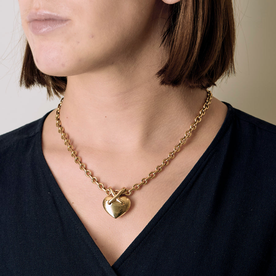 COLLIER CHAUMET LIENS COEUR OR JAUNE