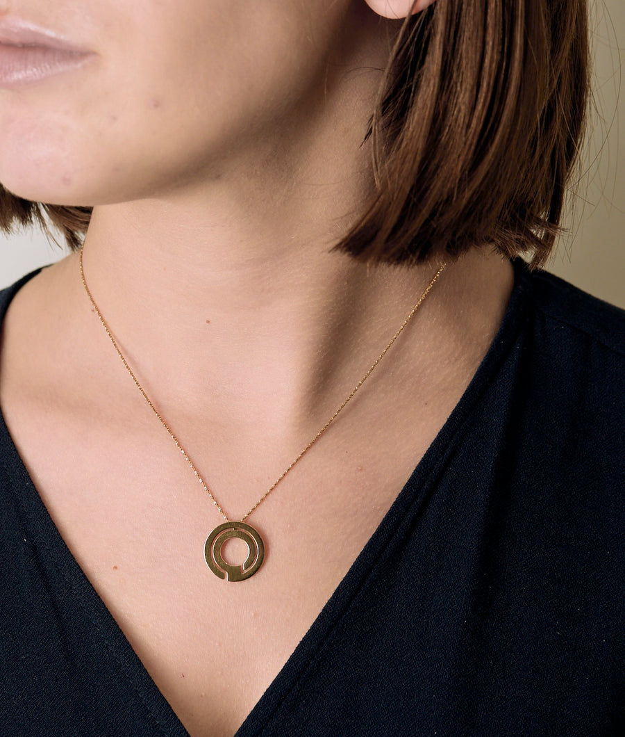 COLLIER DINH VAN SEVENTIES OR JAUNE