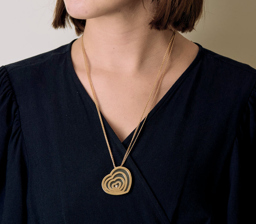 COLLIER CHOPARD HAPPY SPIRIT OR JAUNE