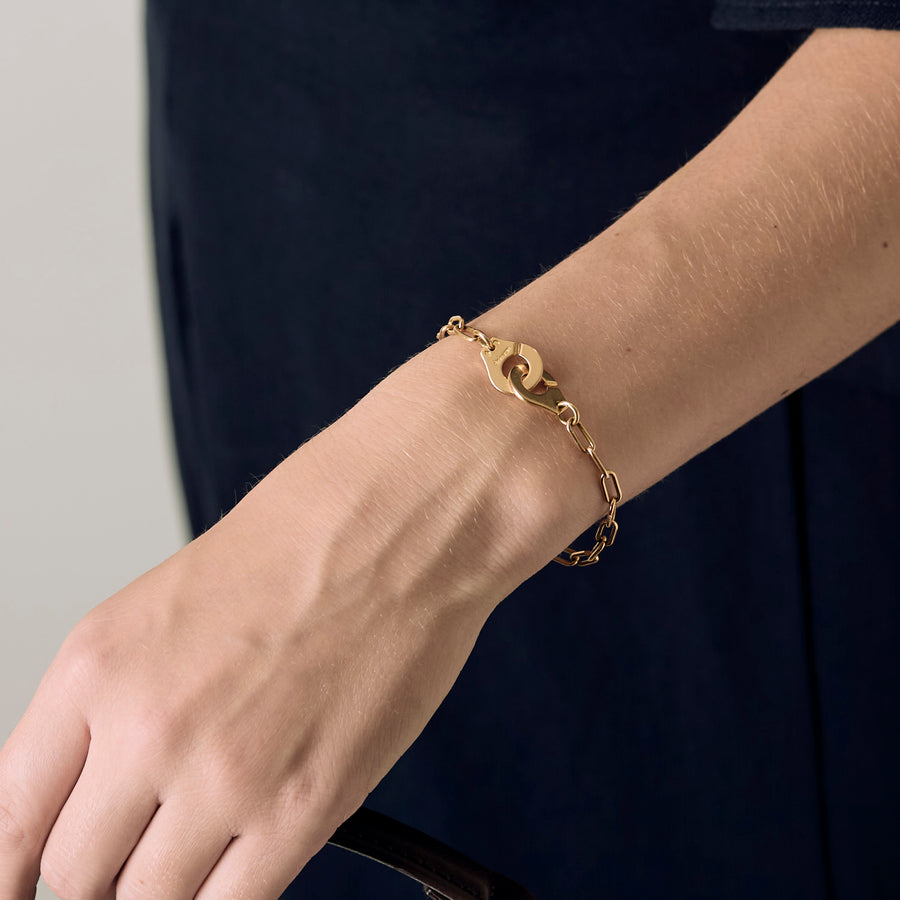 BRACELET MENOTTES DINH VAN R12 OR JAUNE