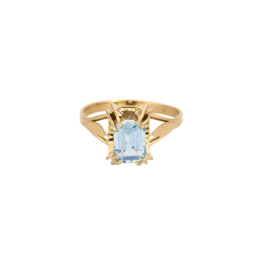 BAGUE OR ROSE ET TOURMALINE