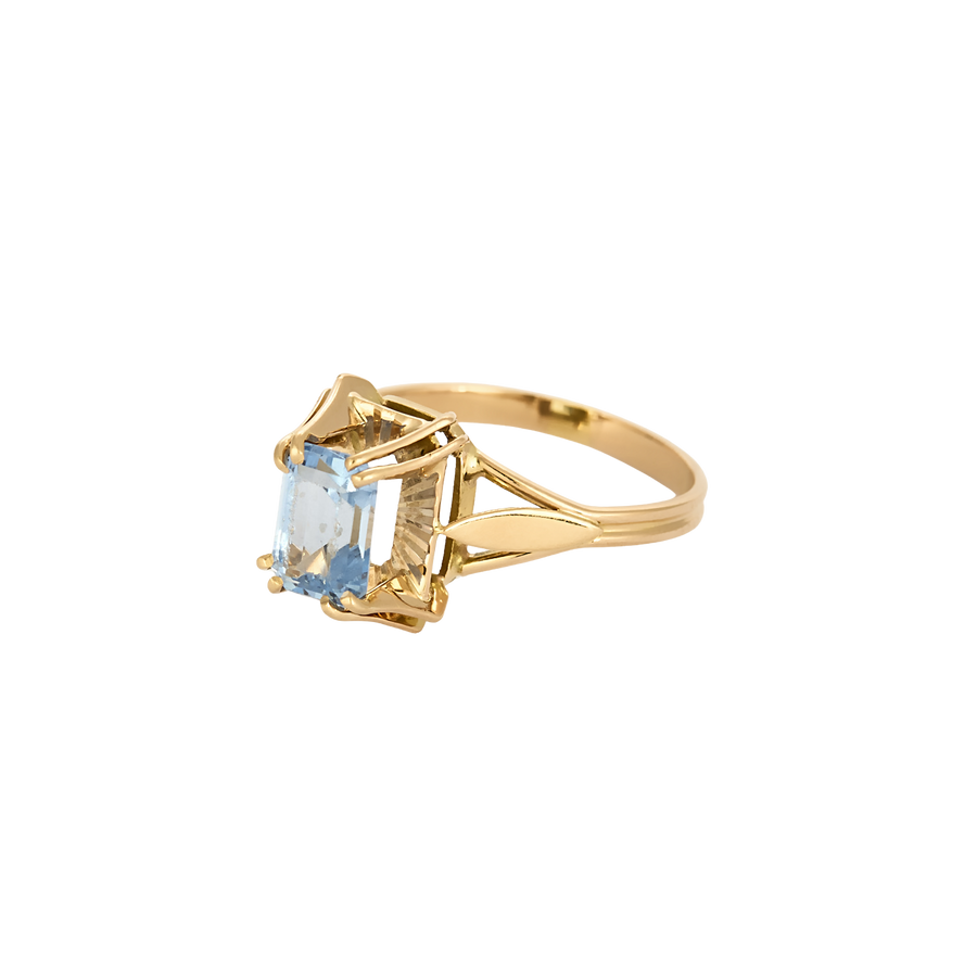 BAGUE OR ROSE ET TOURMALINE