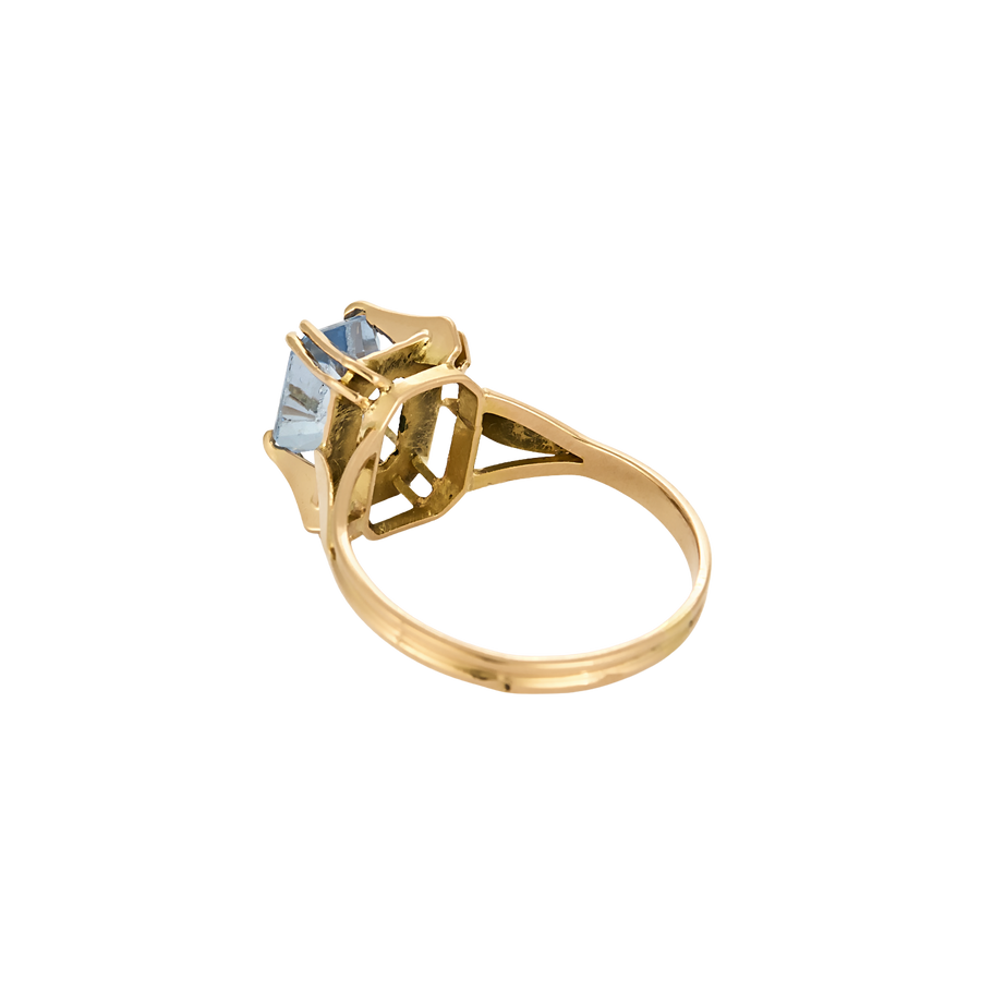 BAGUE OR ROSE ET TOURMALINE