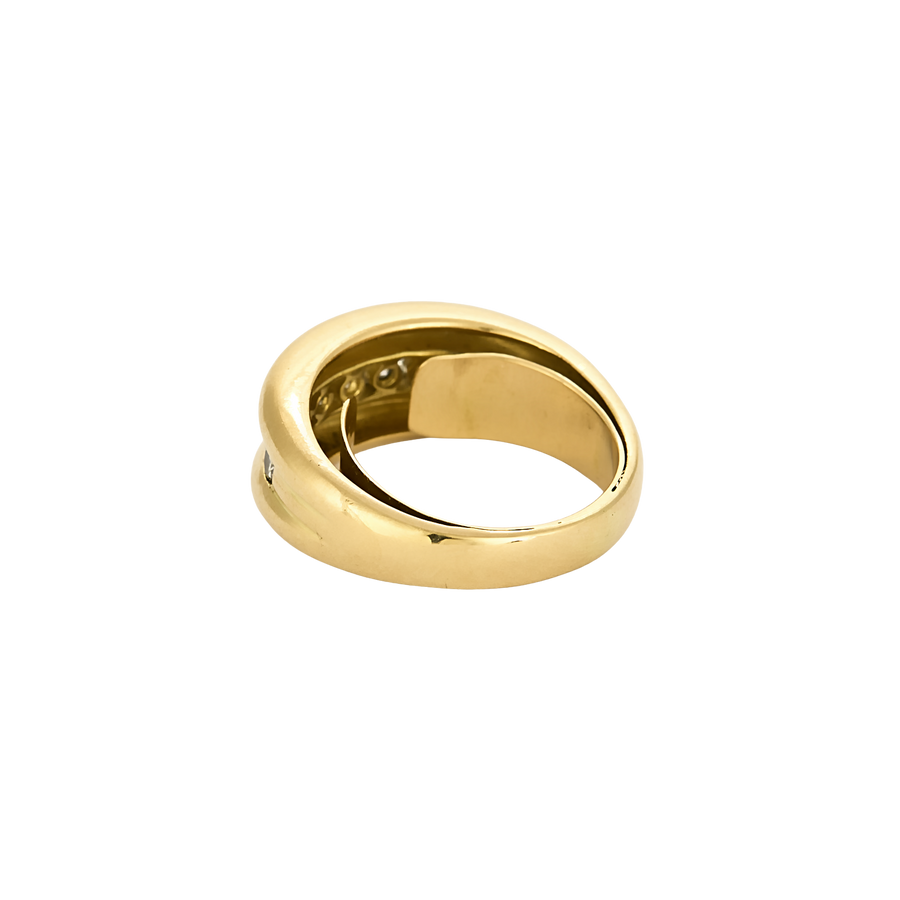 BAGUE OR JAUNE ET DIAMANTS