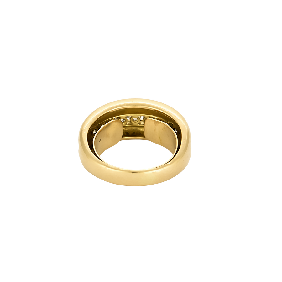 BAGUE OR JAUNE ET DIAMANTS
