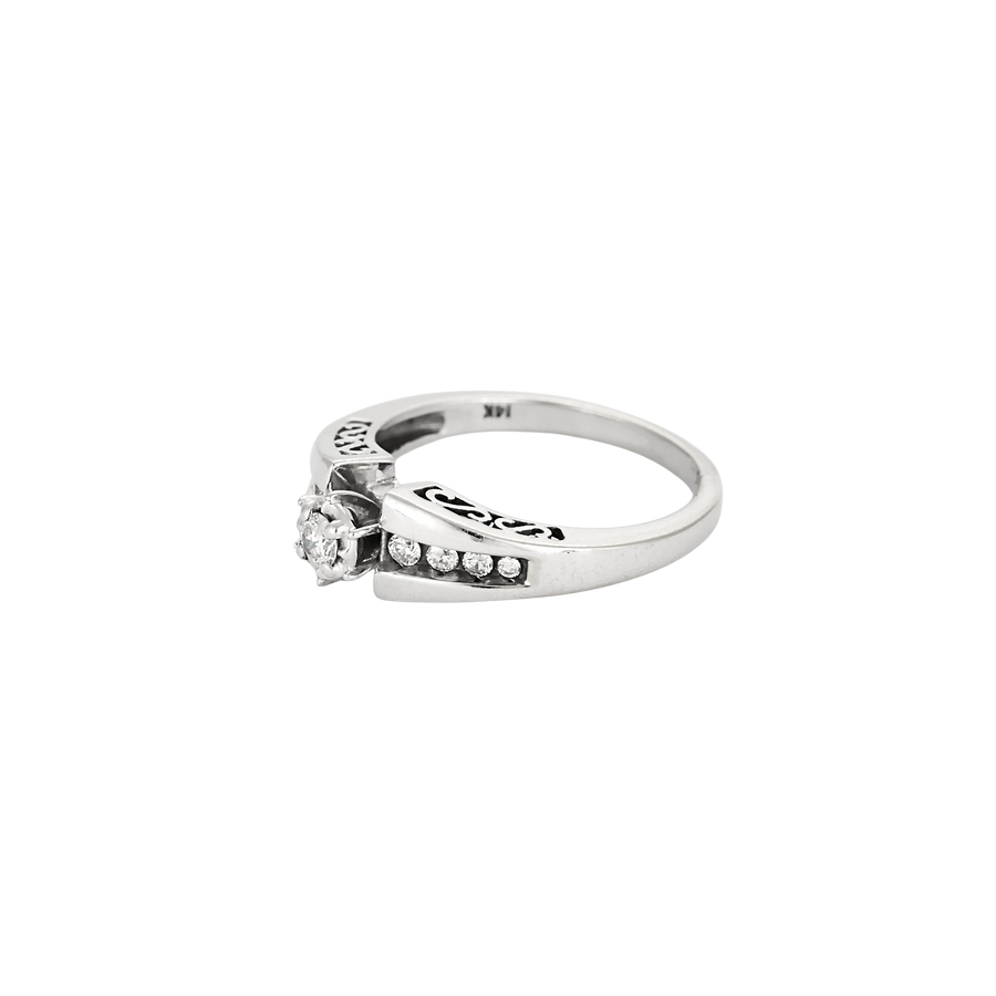 BAGUE OR BLANC ET DIAMANTS