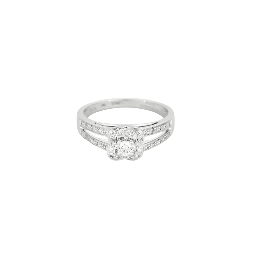 BAGUE OR BLANC ET DIAMANTS