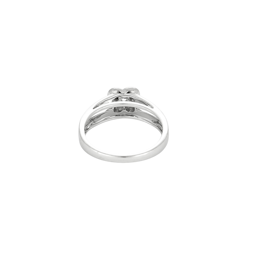 BAGUE OR BLANC ET DIAMANTS