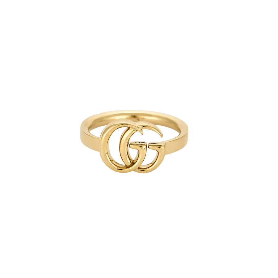 BAGUE GUCCI INTERLOCKING OR JAUNE