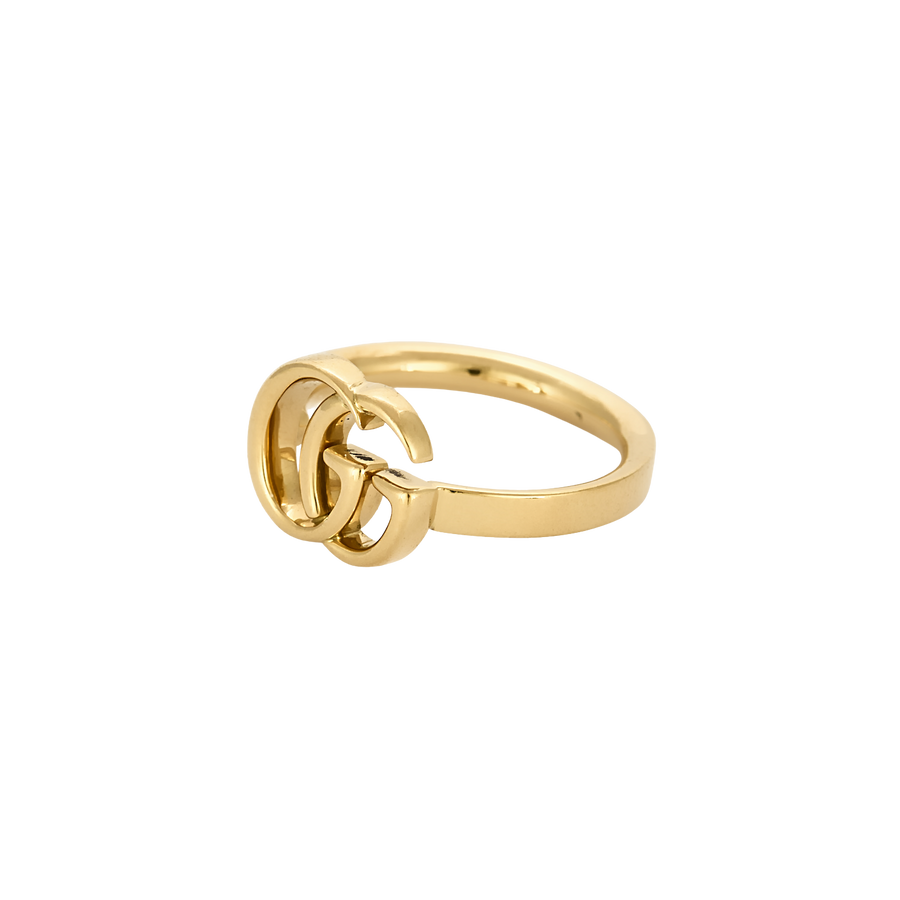 BAGUE GUCCI INTERLOCKING OR JAUNE