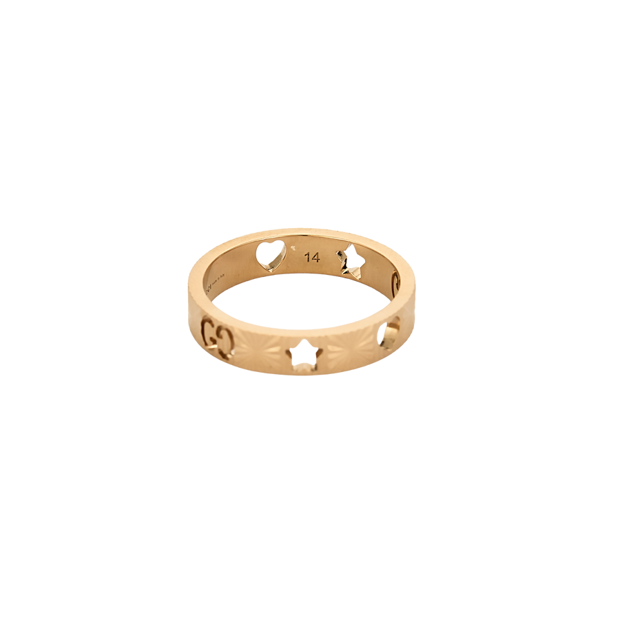 BAGUE GUCCI ICON OR ROSE