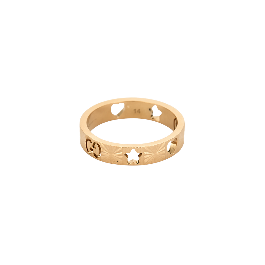 BAGUE GUCCI ICON OR ROSE