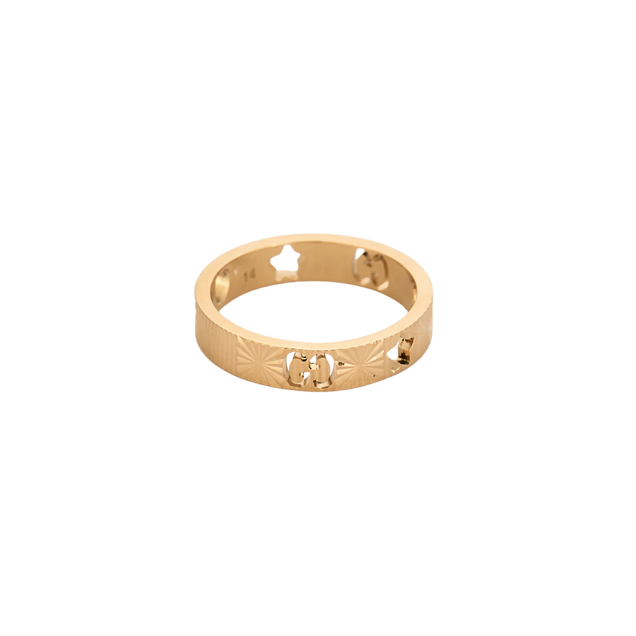 BAGUE GUCCI ICON OR ROSE