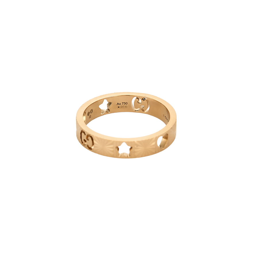 BAGUE GUCCI ICON OR ROSE