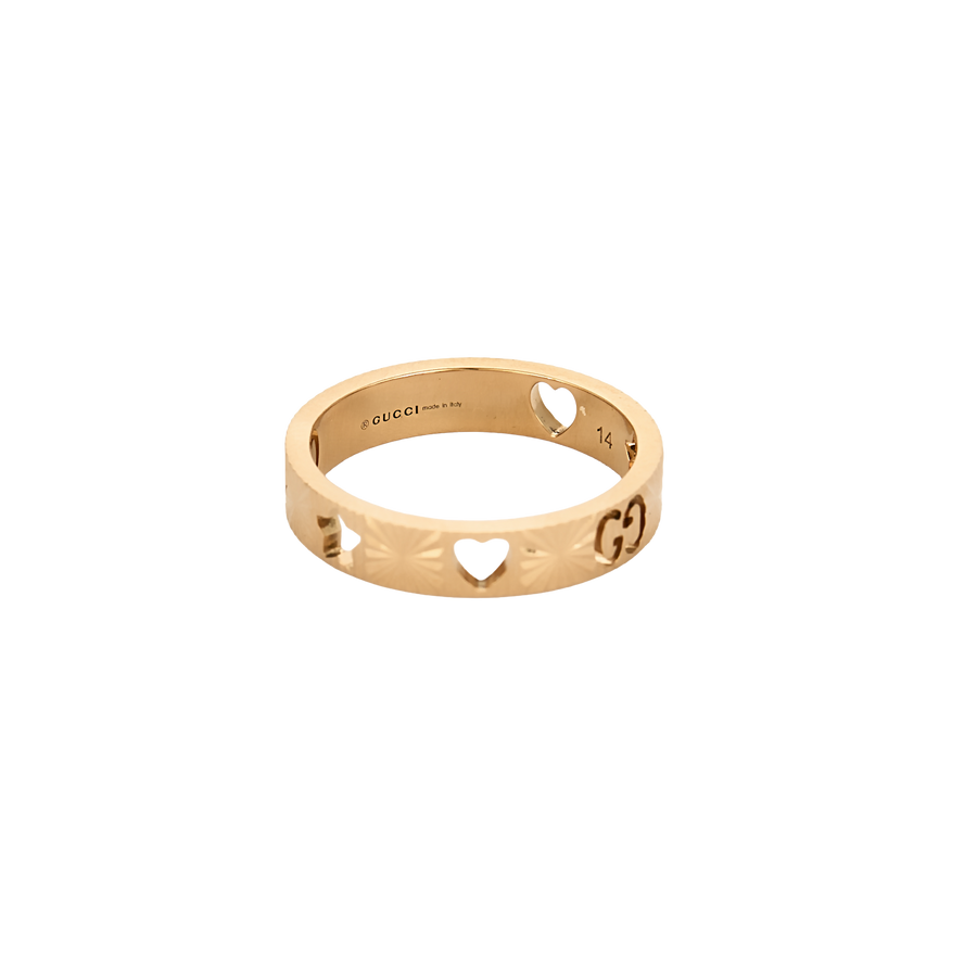 BAGUE GUCCI ICON OR ROSE