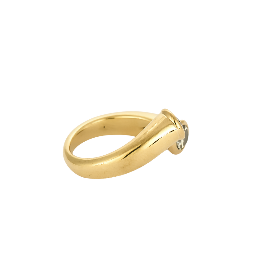 BAGUE TOI ET MOI OR, DIAMANT ET SAPHIR