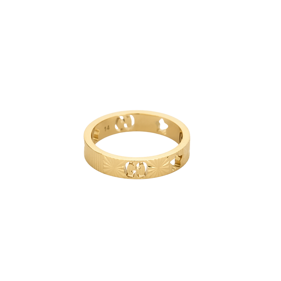 BAGUE GUCCI ICON OR JAUNE
