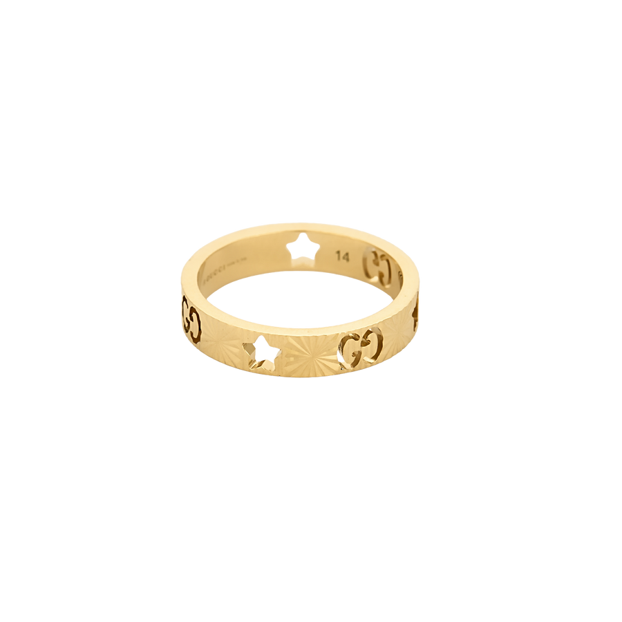 BAGUE GUCCI ICON OR JAUNE